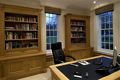 Matt white handleless study maidstone